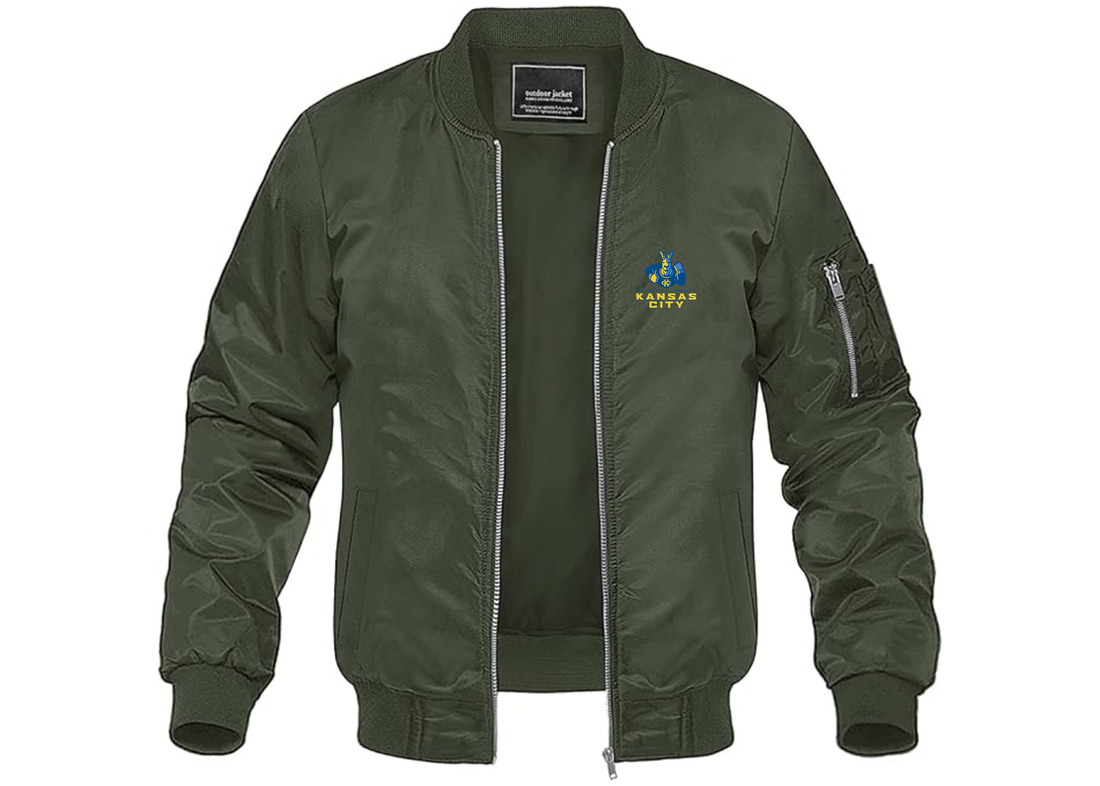 Men's UMKC Kangaroos Lightweight Bomber Windbreaker Jacket