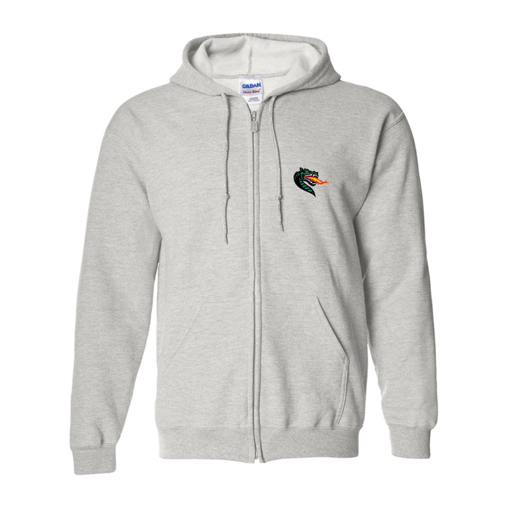 Men's UAB Blazers Gildan  Heavy Blend Full Zip Hooded Sweatshirt