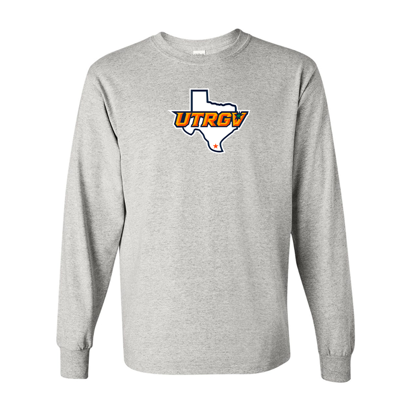 Men's UTRGV Vaqueros Gildan Heavy Cotton Long Sleeve T-Shirt