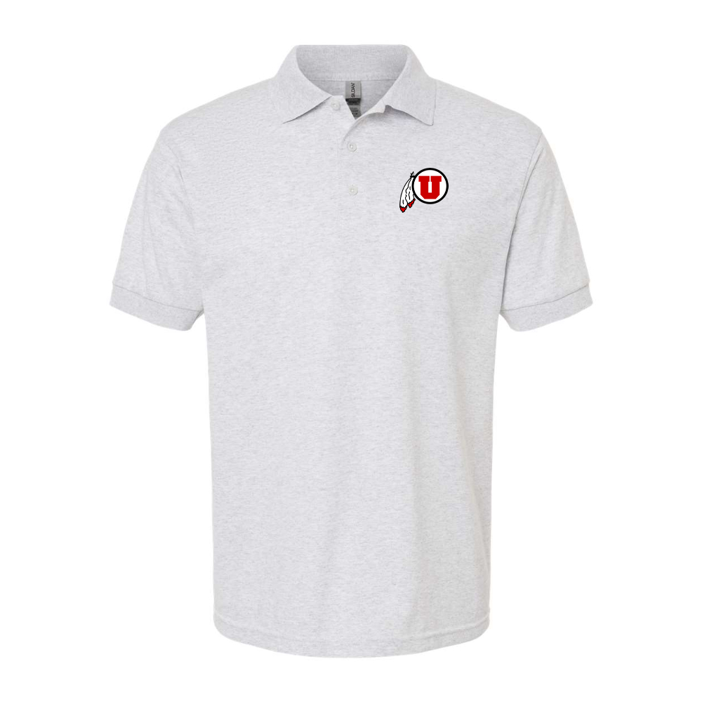 Men's  Utah Utes Gildan Dry Blend Jersey Polo