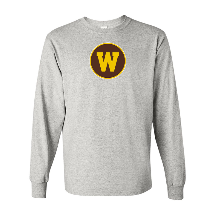 Men's Western Michigan Broncos Gildan Heavy Cotton Long Sleeve T-Shirt
