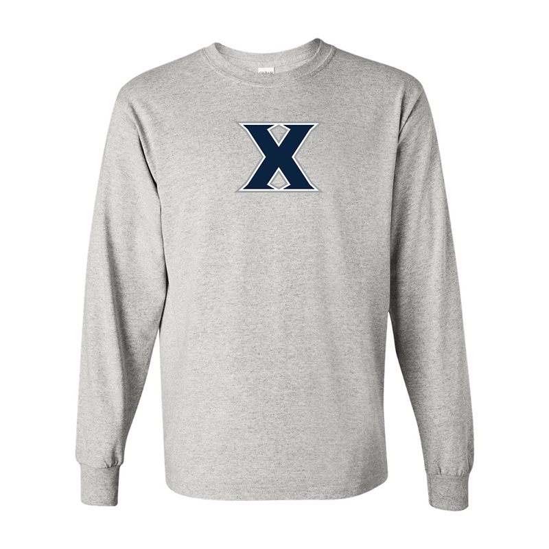 Men's Xavier Musketeers Gildan Heavy Cotton Long Sleeve T-Shirt