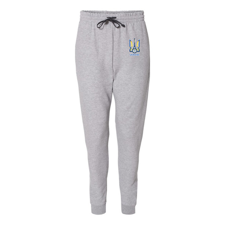 Men's Ukraine National Football Soccer Team JERZEES Nublend Joggers