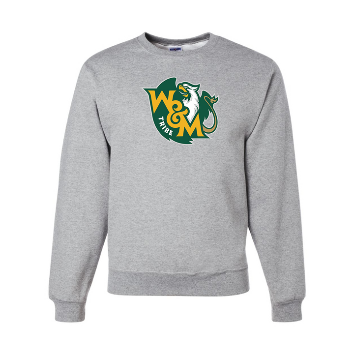 Men's William and Mary Tribe   JERZEES NuBlend Crewneck Sweatshirt