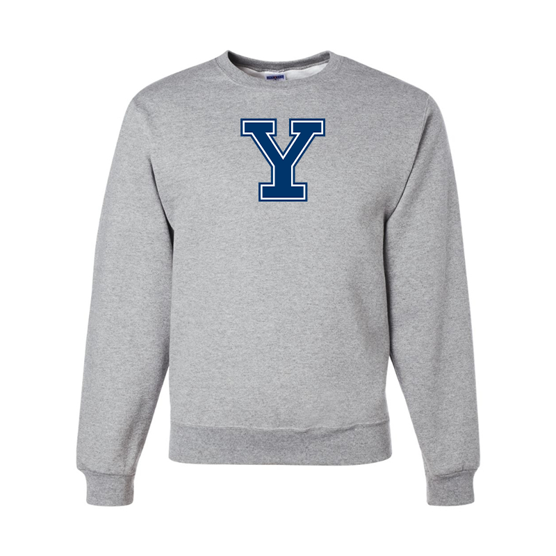 Men's Yale Bulldogs JERZEES NuBlend Crewneck Sweatshirt