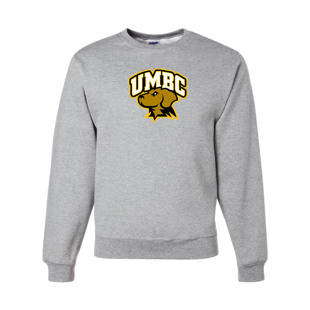 Men's UMBC Retrievers JERZEES NuBlend Crewneck Sweatshirt