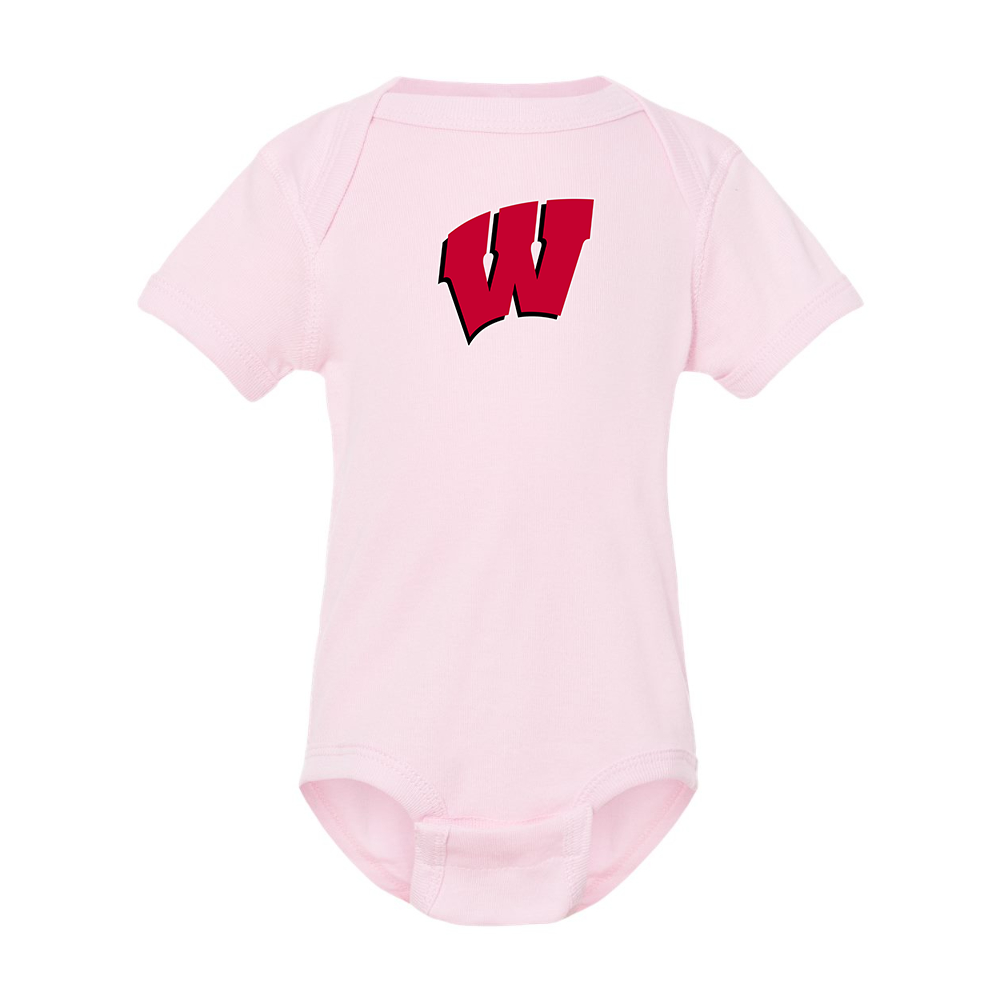 Wisconsin Badgers Rabbit Skins Infant Baby Rib Bodysuit