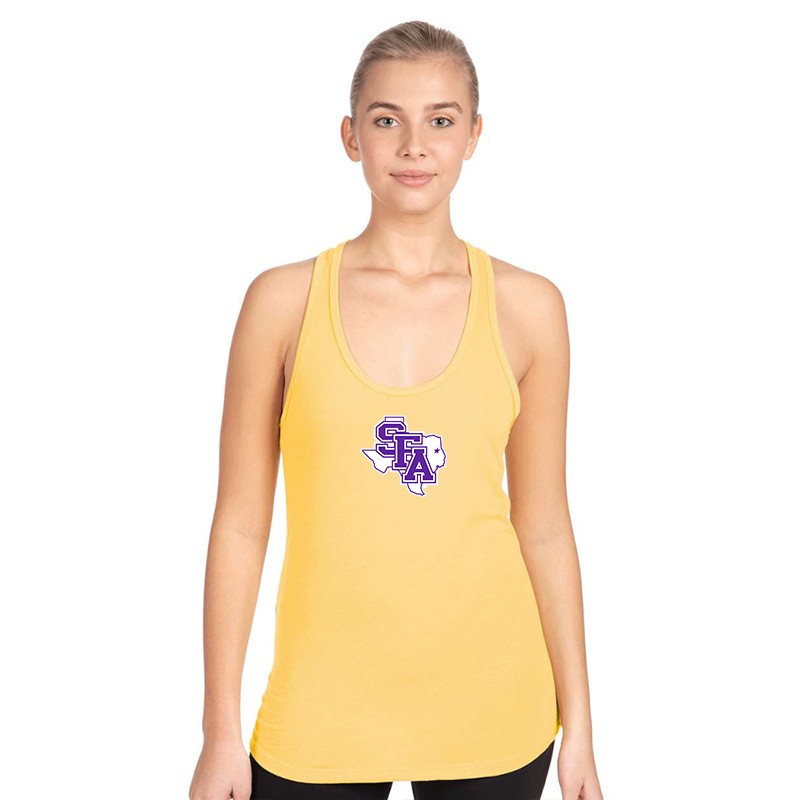 Women's Stephen F. Austin Lumberjacks  Next Level Ideal Racerback Tank