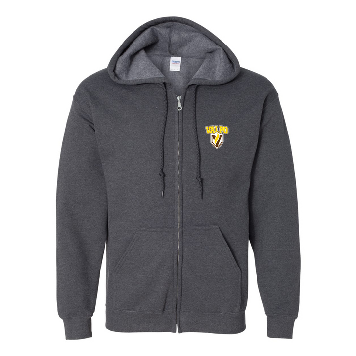 Men's Valparaiso Crusaders JERZEES NuBlend Full-Zip Hooded Sweatshirt