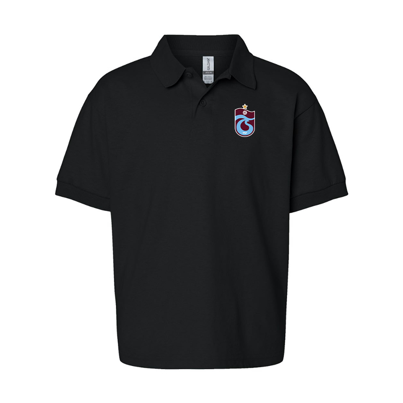 Youth Trabzonspor Soccer Gildan Dry Blend Jersey Polo