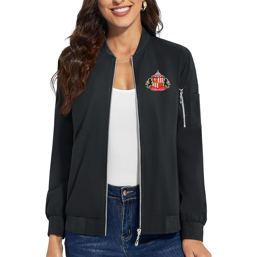 Women's Sunderland AFC Soccer  Premium Bomber Jacket Outerwear
