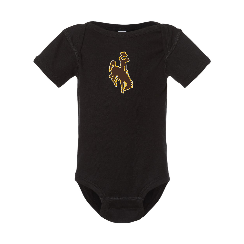 Wyoming Cowboys  Rabbit Skins Infant Baby Rib Bodysuit
