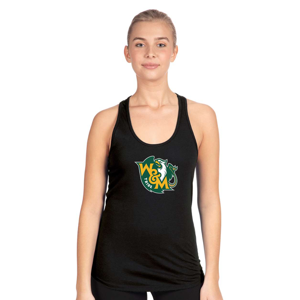 Women's  William and Mary Tribe Next Level Ideal Racerback Tank
