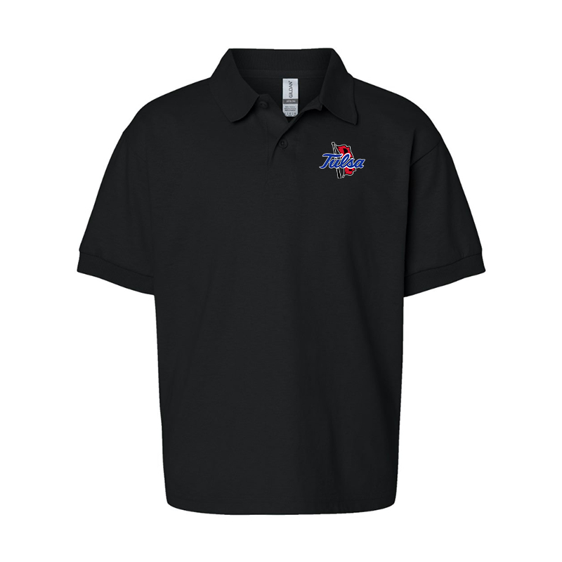 Youth Tulsa Golden Hurricane Gildan Dry Blend Jersey Polo
