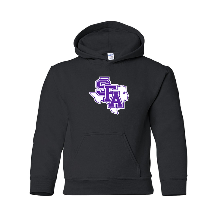Youth Stephen F. Austin Lumberjacks  Gildan Heavy Blend  Hooded Sweatshirt