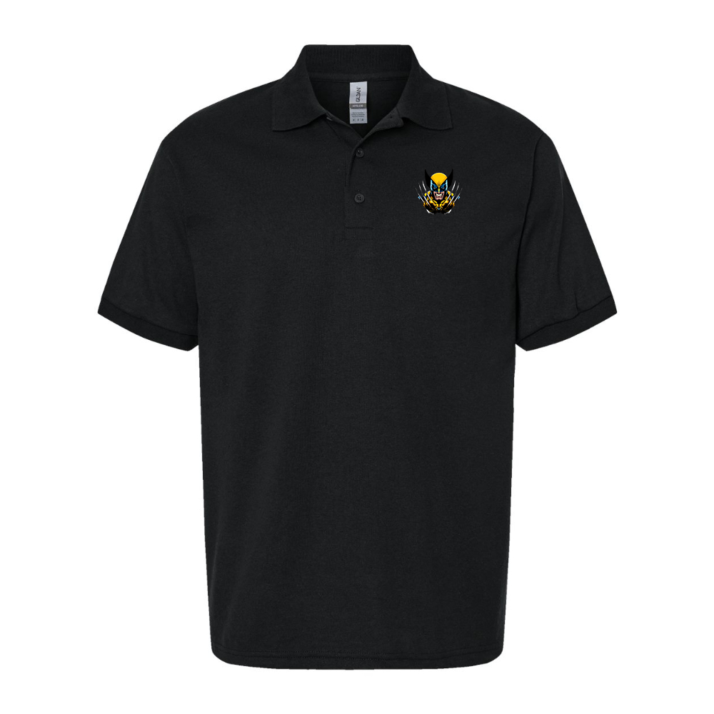 Men's Wolverine 2025 Art  Gildan Dry Blend Jersey Polo