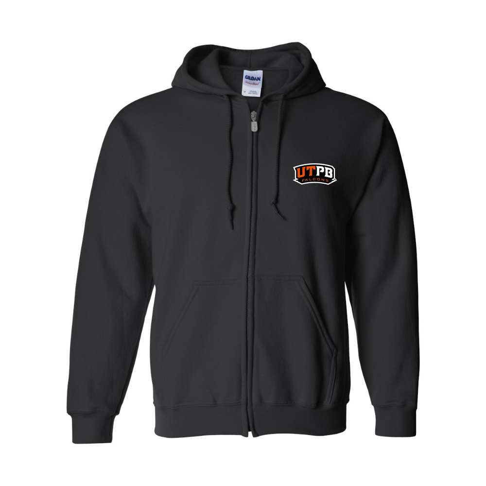 Men's UTPB Falcons JERZEES NuBlend Full-Zip Hooded Sweatshirt