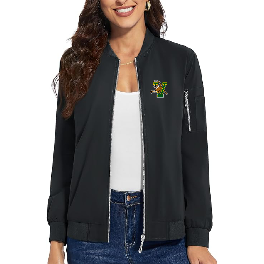 Women's  Vermont Catamounts Premium Bomber Jacket Outerwear