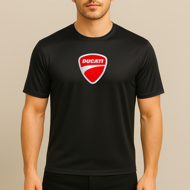 Men’s Ducati Motorcycle Car Polyester T-Shirt