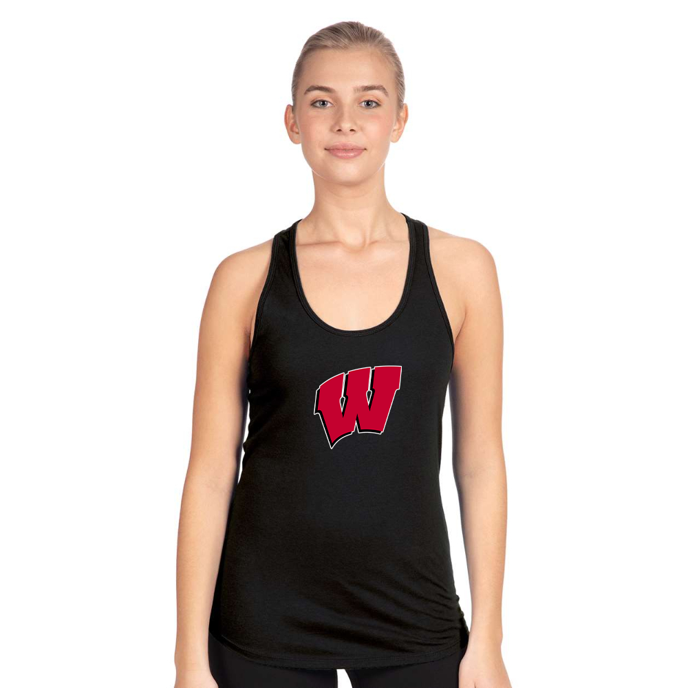 Women's Wisconsin Badgers Next Level Ideal Racerback Tank