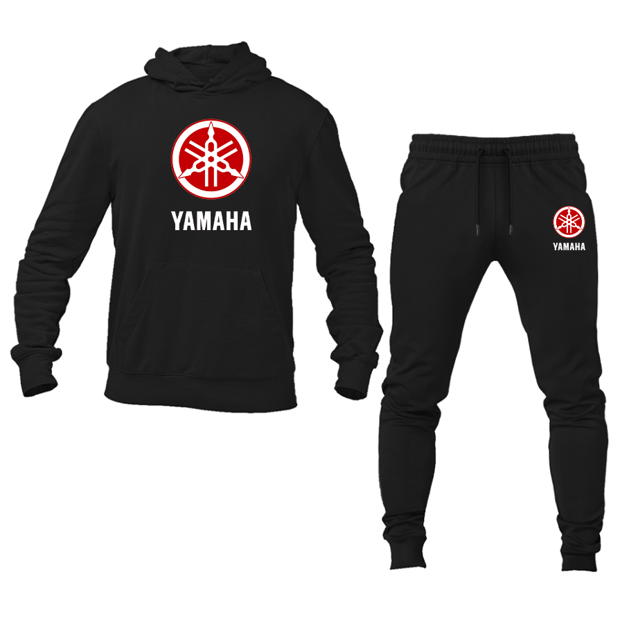 Men's Yamaha Motorcycle Pullover Hoodie Joggers Set