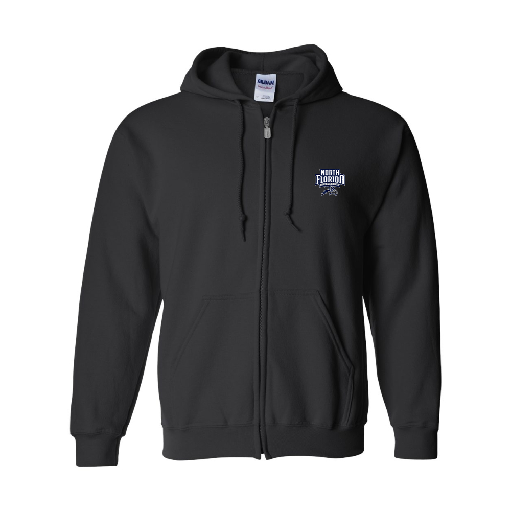 Men's UNF Ospreys  JERZEES NuBlend Full-Zip Hooded Sweatshirt