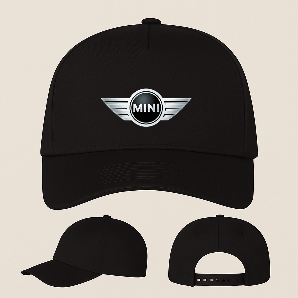 Mini Cooper Car Five Panel Twill Snapback Cap