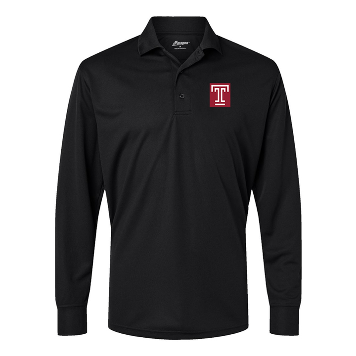 Men's Temple Owls Paragon Prescott Long Sleeve Polo