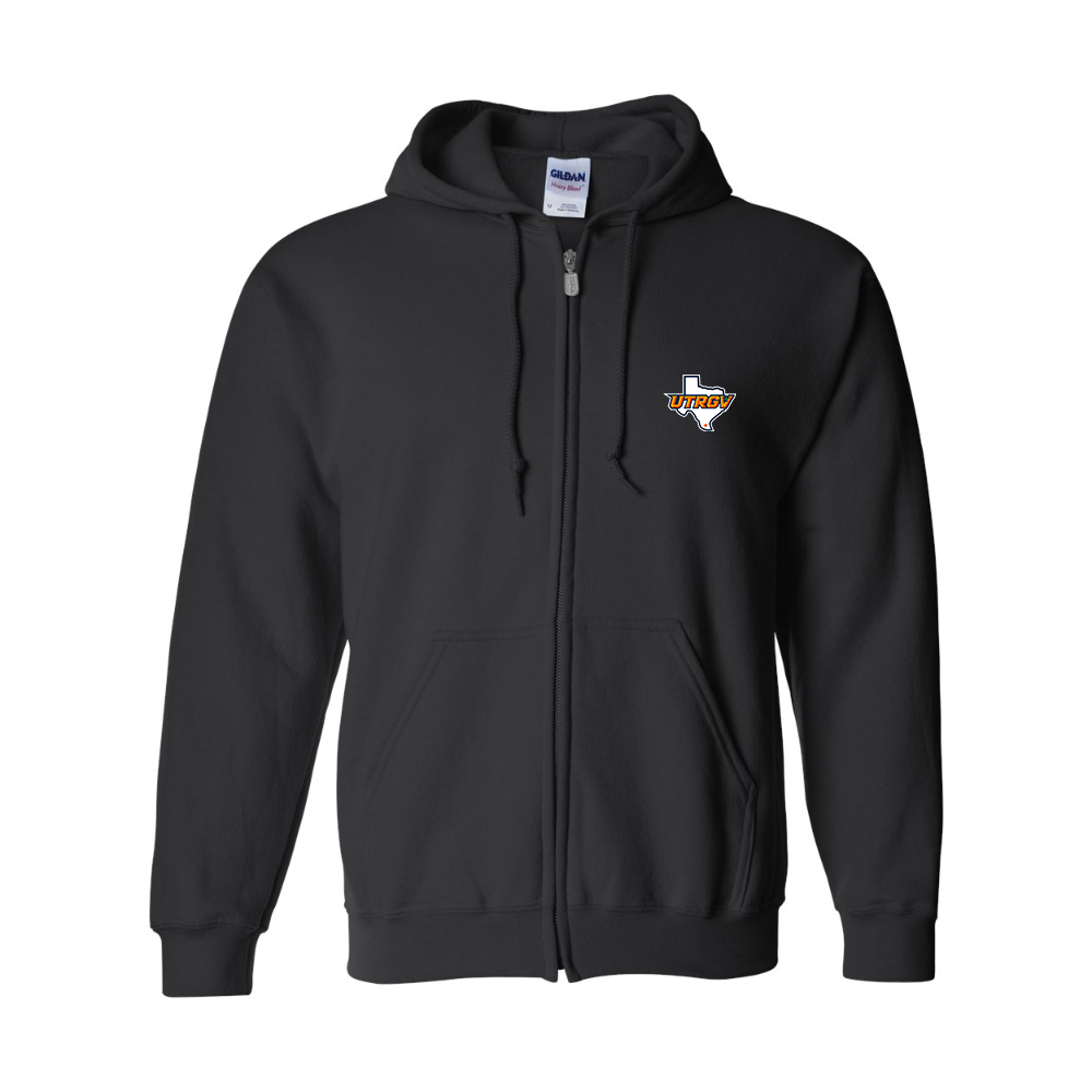 Men's UTRGV Vaqueros JERZEES NuBlend Full-Zip Hooded Sweatshirt