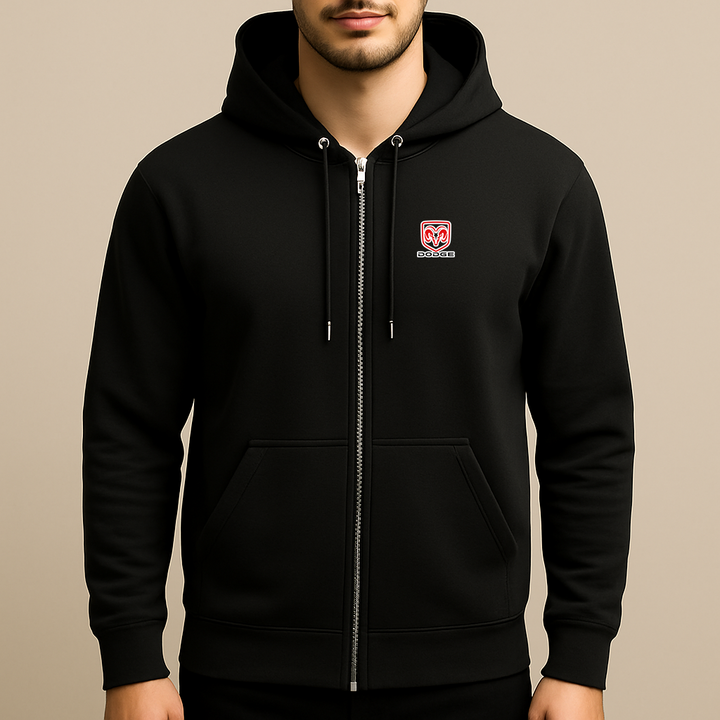 Men’s Dodge Car Zipper Hoodie