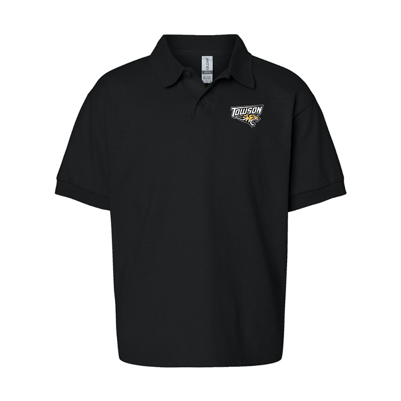 Youth Towson Tigers Gildan Dry Blend Jersey Polo
