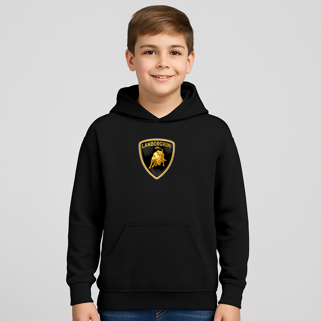 Youth Kids Lamborghini Car Pullover Hoodie