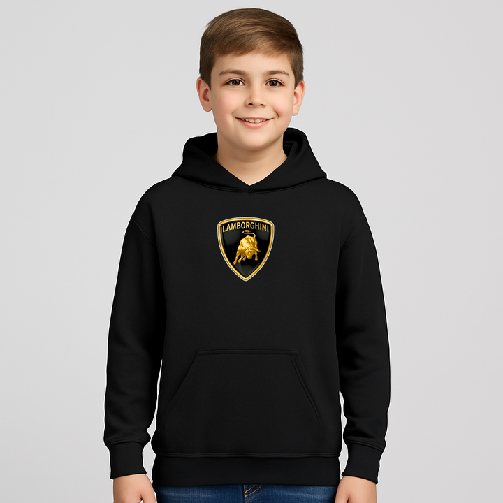 Youth Kids Lamborghini Car Pullover Hoodie