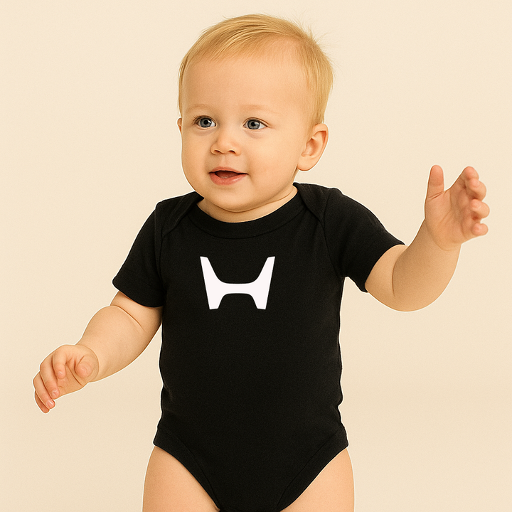 Honda Motorsport Car Baby Romper Onesie