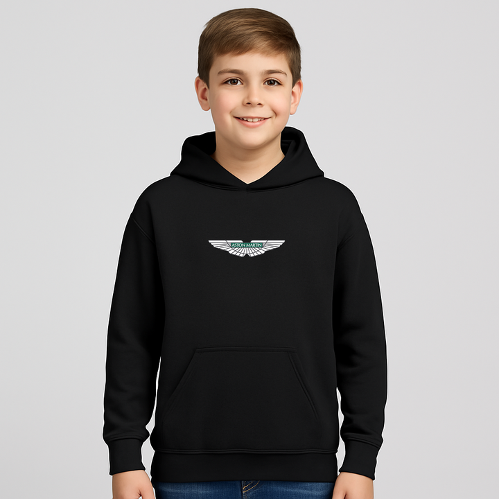 Youth Kids Aston Martin Motorsports Car Pullover Hoodie