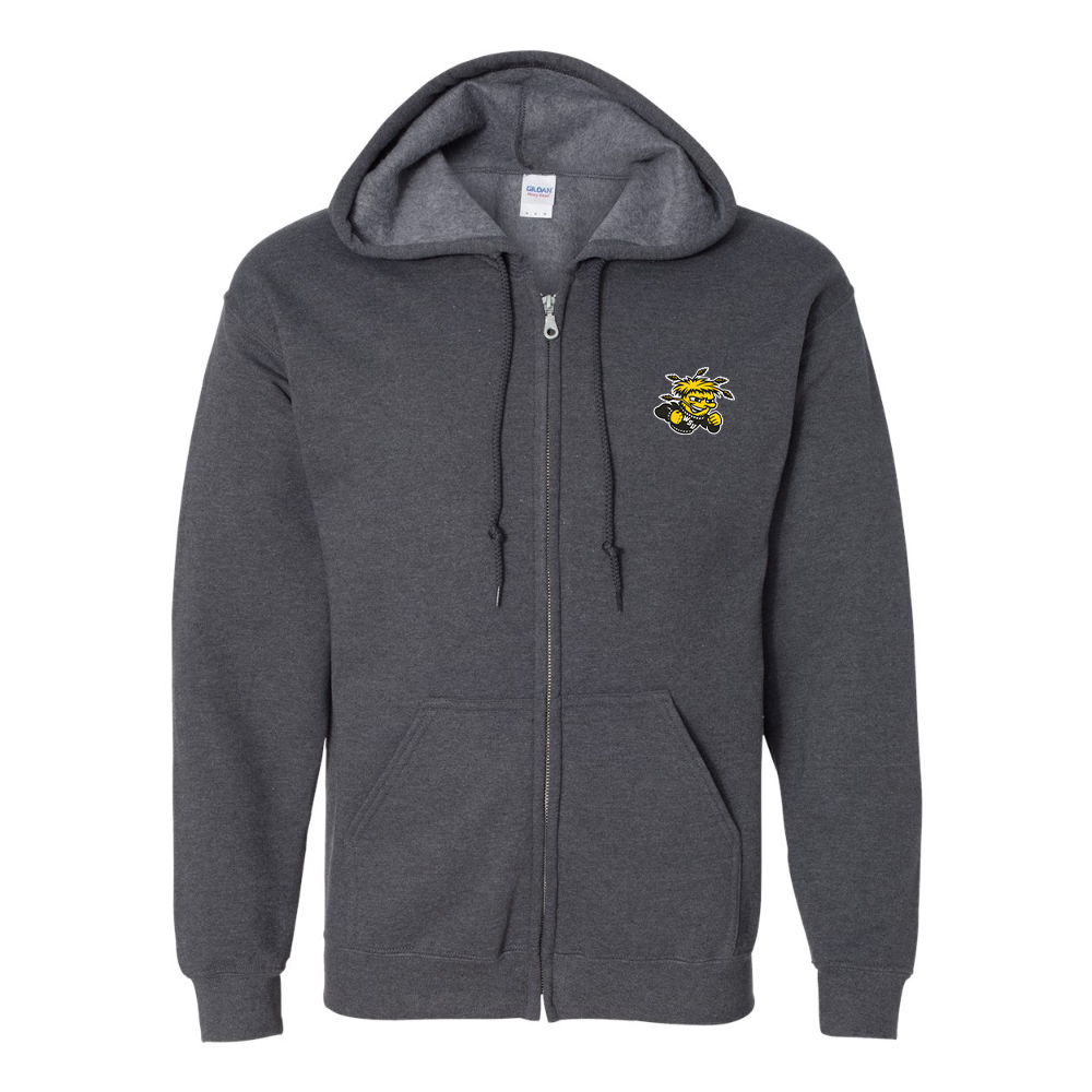 Men's Wichita State Shockers JERZEES NuBlend Full-Zip Hooded Sweatshirt