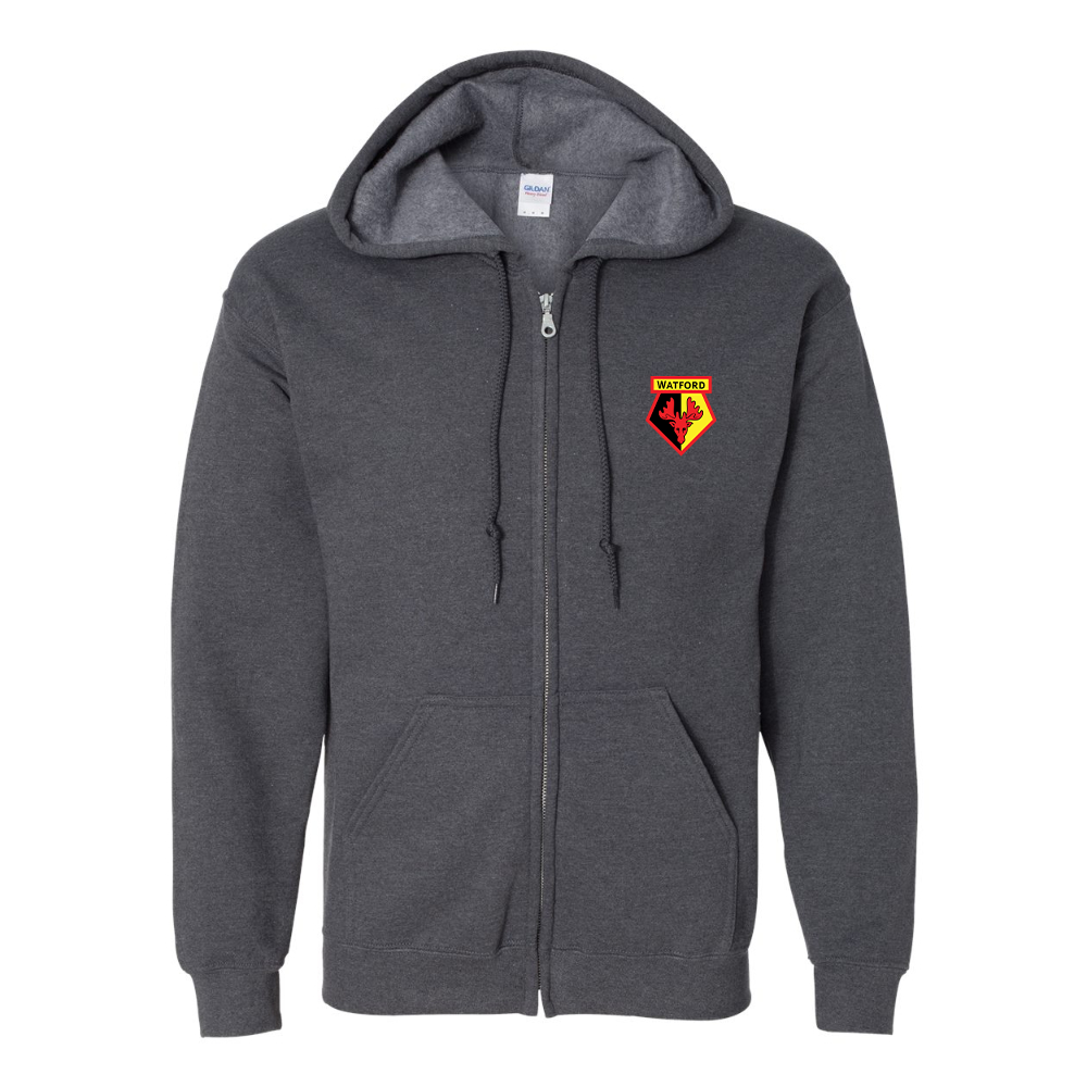 Men's Watford Soccer JERZEES NuBlend Full-Zip Hooded Sweatshirt