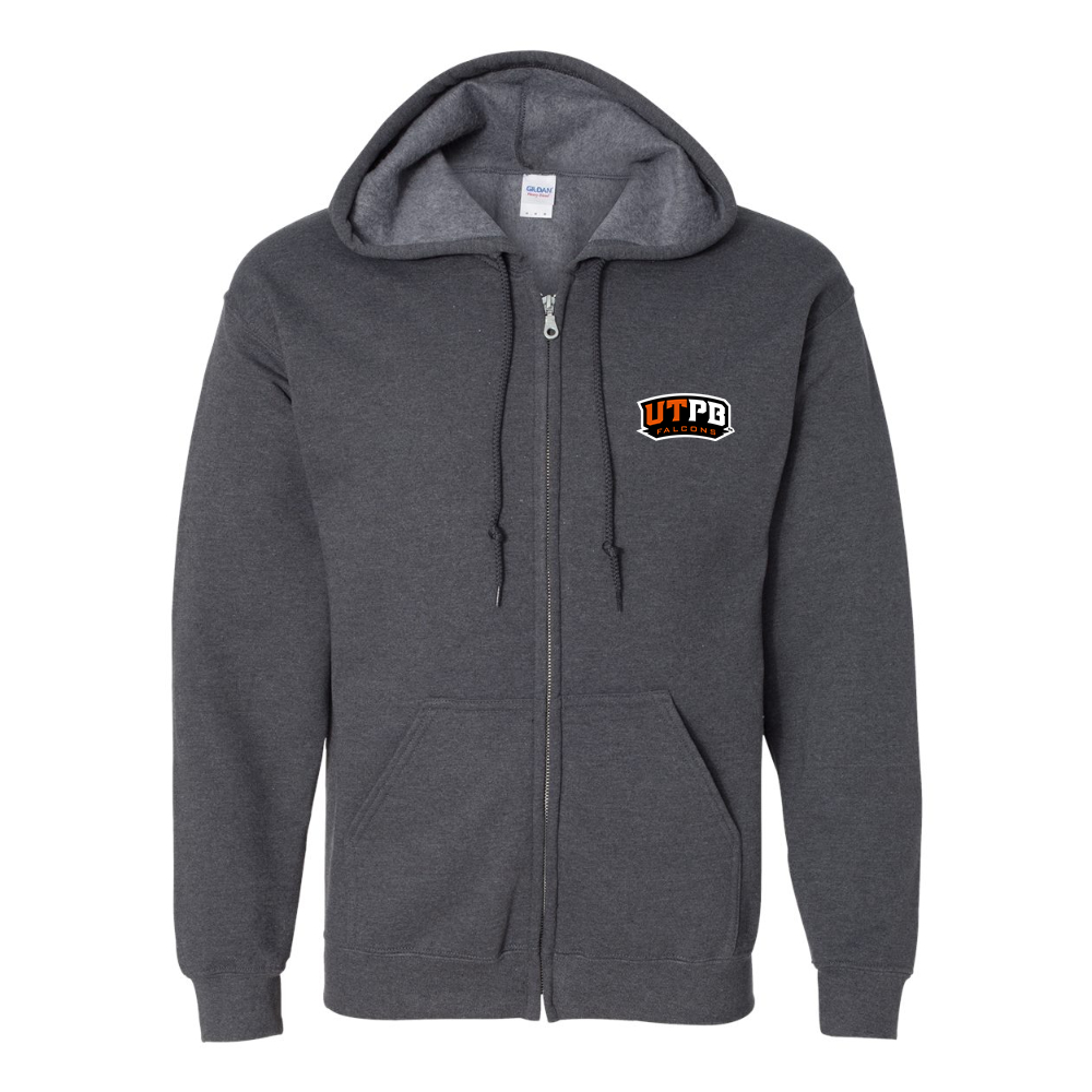 Men's UTPB Falcons JERZEES NuBlend Full-Zip Hooded Sweatshirt