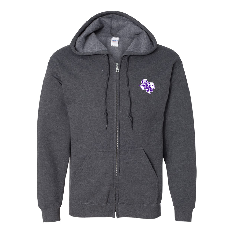 Men's  Stephen F. Austin Lumberjacks  JERZEES NuBlend Full-Zip Hooded Sweatshirt