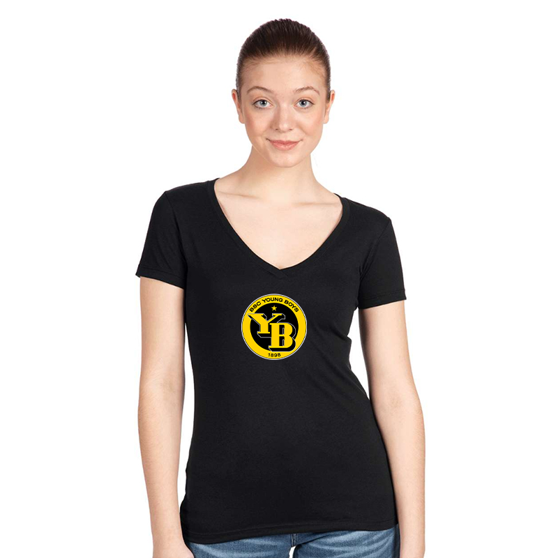 Women's  Young Boys Soccer Next Level V-Neck T-Shirt