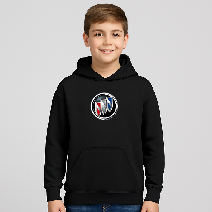 Youth Kids Buick Car Pullover Hoodie