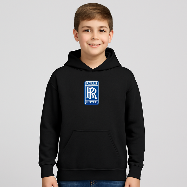 Youth Kids Rolls Royce Car Pullover Hoodie