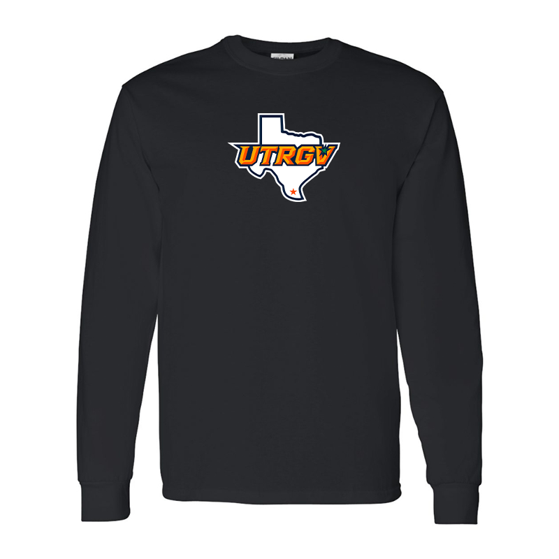 Men's UTRGV Vaqueros Gildan Heavy Cotton Long Sleeve T-Shirt