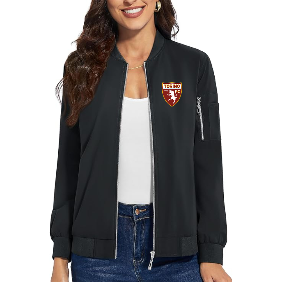 Women's Torino Soccer  Premium Bomber Jacket Outerwear