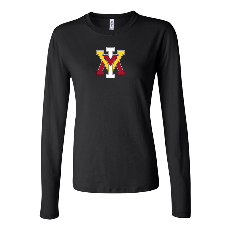 BELLA CANVAS Women’s VMI Keydets Jersey Long Sleeve Tee