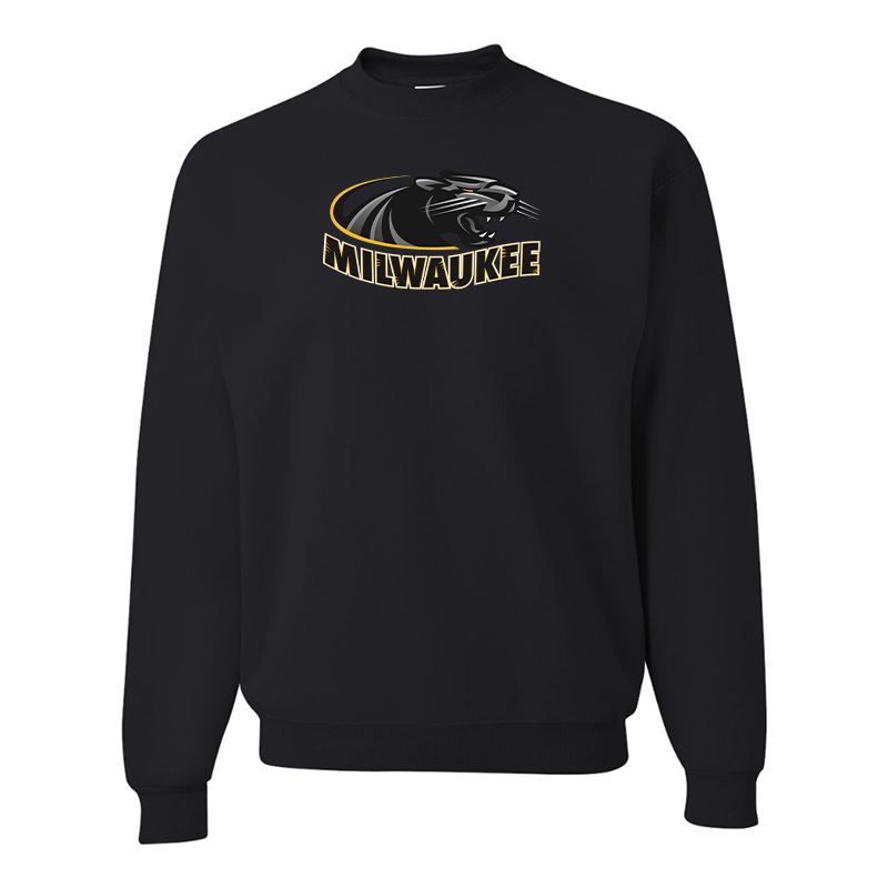 Men's Wisconsin Milwaukee Panthers JERZEES NuBlend Crewneck Sweatshirt