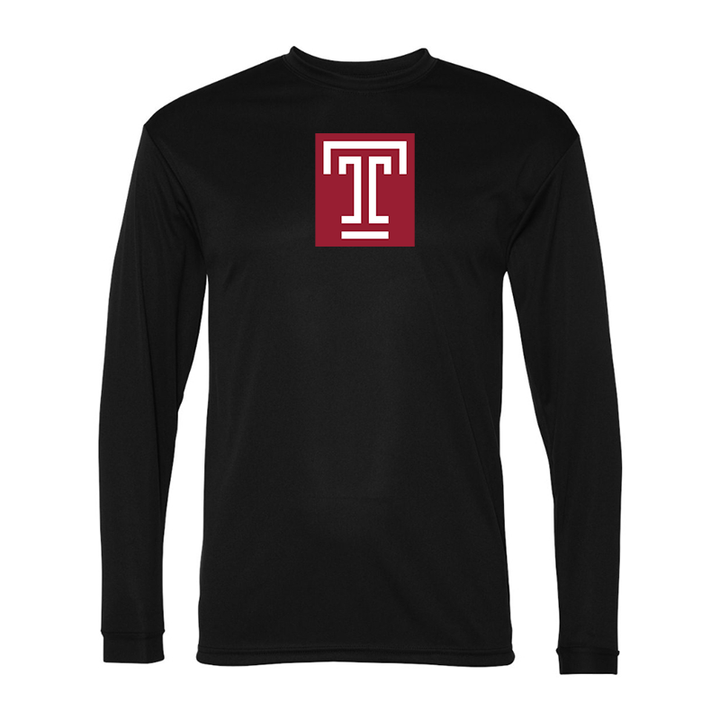 Men's Temple Owls Performance Long Sleeve T-Shirt
