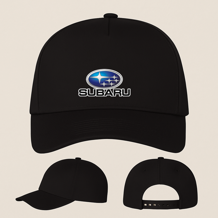 Subaru Car Five Panel Twill Snapback Cap