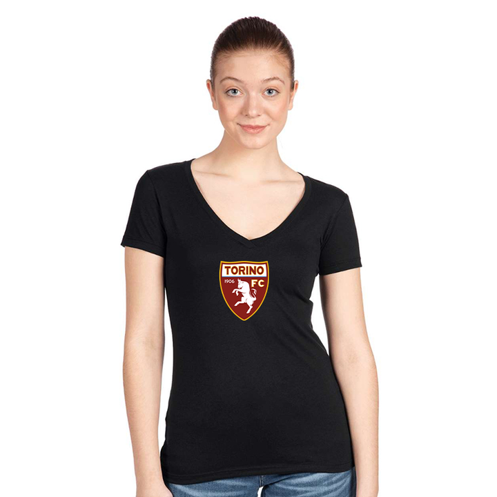 Women's Torino Soccer  Next Level V-Neck T-Shirt