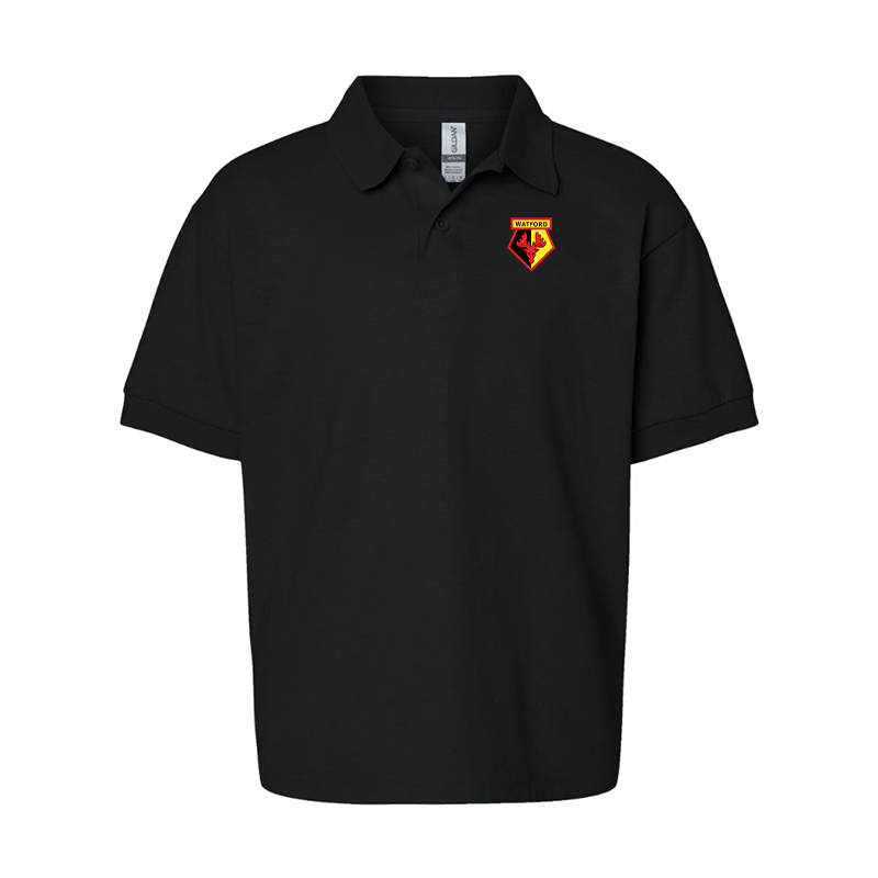 Youth Watford Soccer Gildan Dry Blend Jersey Polo